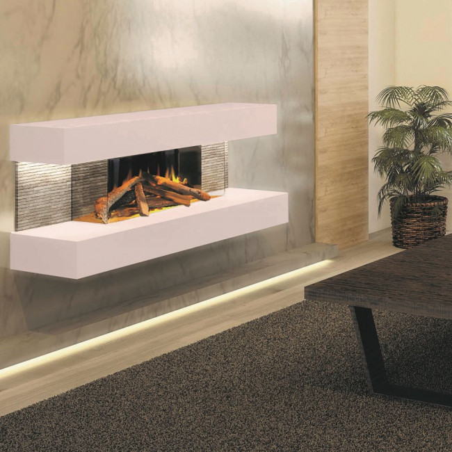 Evonic Compton 2 Electric Wall Mounted Fireplace Suite