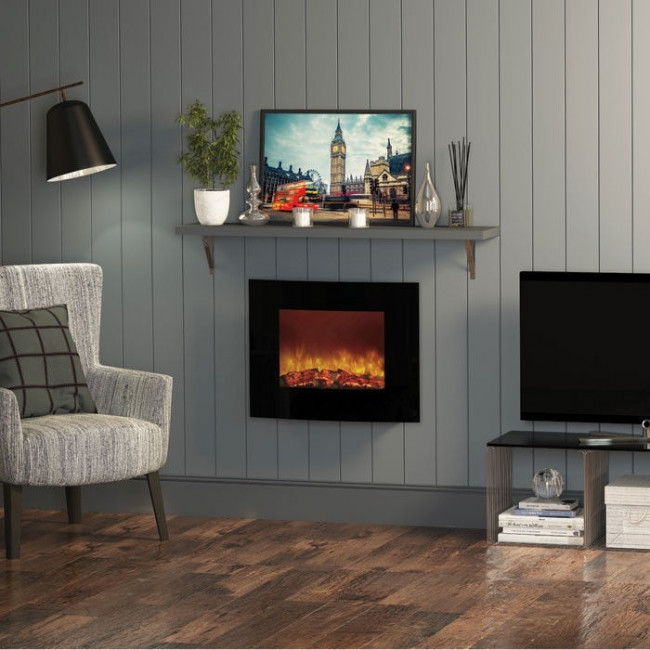 Flare Quattro Wall Mounted Electric Fire