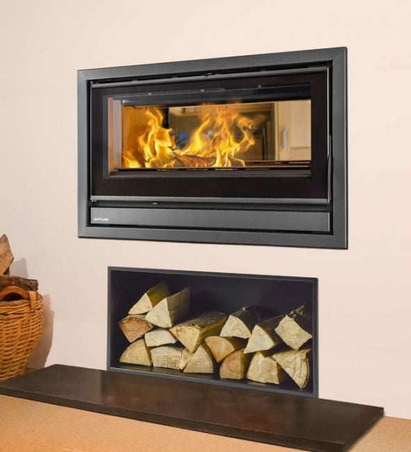 Opus Tempo 70 Double Sided Inset Wood Stove