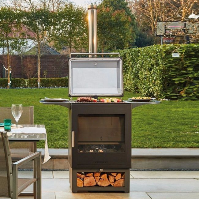 Chesneys Heat and Grill Outdoor Wood Burning Barbecue and Outdoor Stove