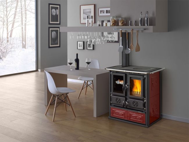 La Nordica Rosetta Sinistra Wood Burning Range Cooker
