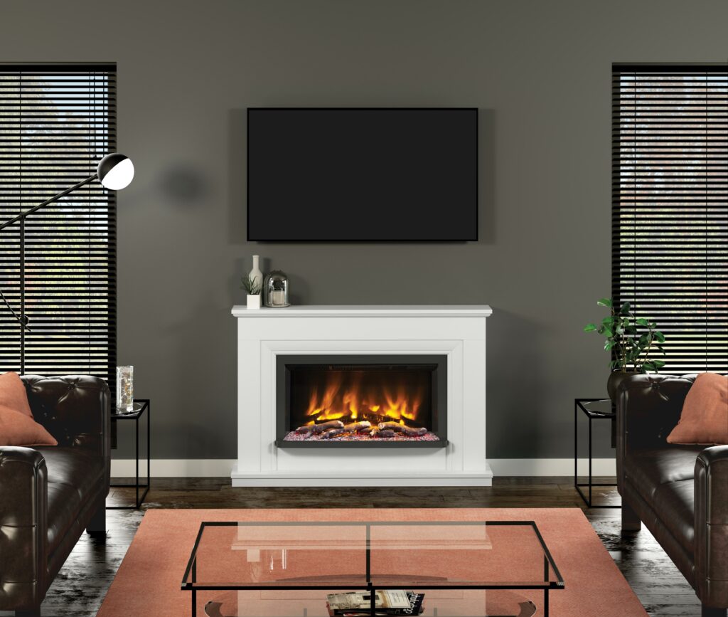 The Lavina Timber Electric Fireplace suite will make the perfect focal point for your living room.